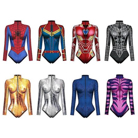Superhelt Cosplay Sexy Spiderman Kostyme Bodysuit Halloween Karneval Fest Forkledning for Kvinner Gaver-WELLNGS