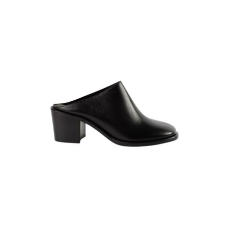 Studio Nicholson Black Leather Mules Sort, Dame Stiletter, Størrelse: 36 EU