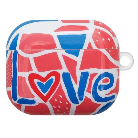 AirPods 3 laddningsfodral med snyggt mönster - Färgblock / Kärlek