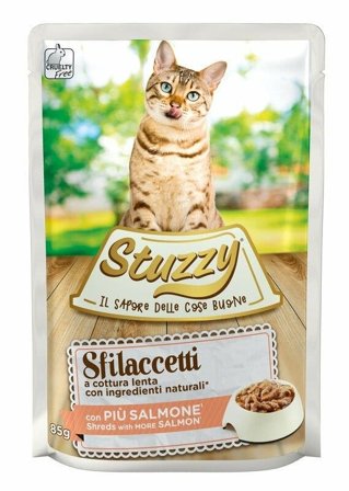 Stuzzy Sfilaccetti Con Più Salmone Cibo Umido Gatti Adulti