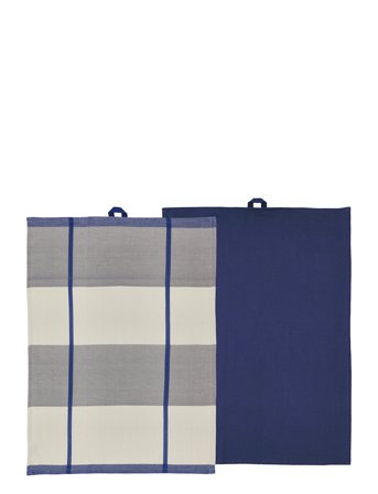 Södahl Viskestykke Blocks 2 Stk. - Navy - 50X70CM x 70