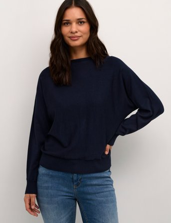Culture Cuannemarie Batwing Jumper - Blue - M