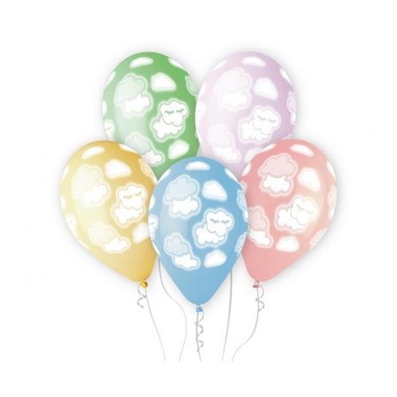Baby Clouds, Ballong 5-pack 33 cm (13 tum)