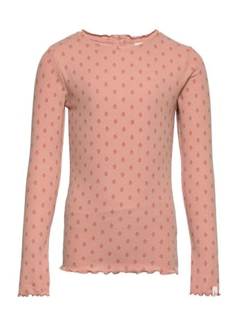 Nmfgago Ls Slim Top Dec Lil T-shirts Long-sleeved T-shirts Rosa Lil'Atelier