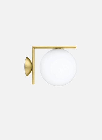 IC W1 Out vegglampe - messing