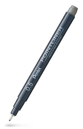 Pentel Fineliner Pointliner 0,5mm grå - Lyreco - Kontorsmaterial - Pennor - Finelinerpennor