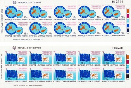Cypern 1988 - MICHEL 693-694 - Miniark - Postfrisk