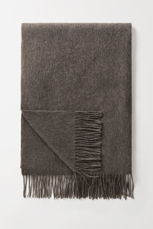 Soft Goat - Woven Scarf - Cashmere scarf - One Size - Wood
