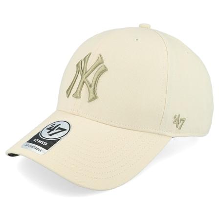 47 Brand - MLB Beige adjustable Cap - New York Yankees New Tropic Pop Under Mvp Natural Adjustable @ Hatstore