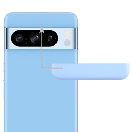 Google Pixel 8 Pro Front Upper Top Back Cover - Blue