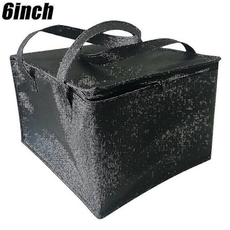 (svart - 15 cm) 15/20 cm Kylväska Isolerad Termisk Foder Sval Picknick Lunchbox Väskor