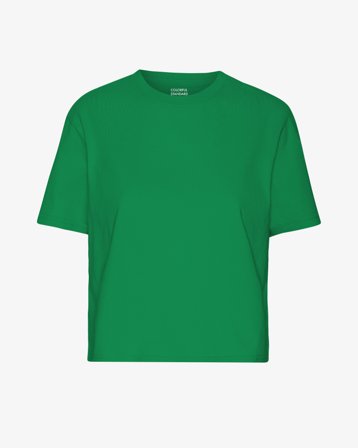 Organic Boxy Crop Tee - Kelly Green XL