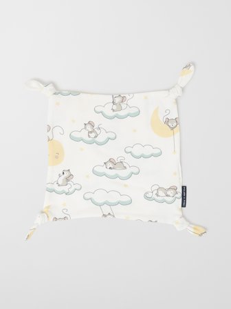 Polarn O. Pyret - Comfort blanket with clouds - Onesize - Childrenswear - white