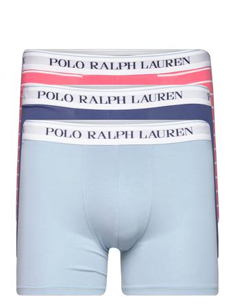 Stretch Cotton Boxer Brief 3-Pack Blue Polo Ralph Lauren Underwear