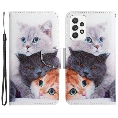 Wonderland Samsung Galaxy A33 5G Flip Etui - Tre Katte White