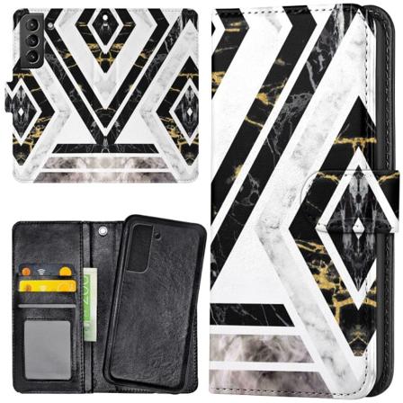 Samsung Galaxy S22 - Mobilcover/Etui Cover Skræv Mønster Multicolor