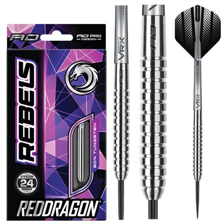 Rebel Steel Tip Darts 24g | Red Dragon Darts