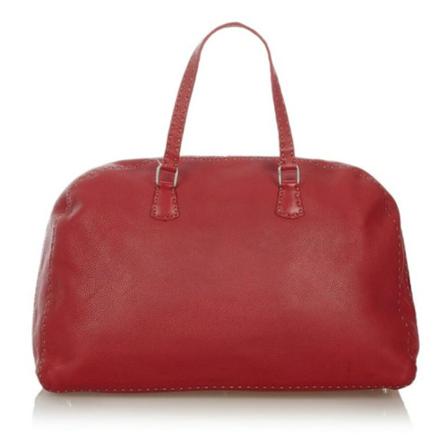 Fendi Vintage, Pre-owned Leather Handbag Rood, Dames, Maat:ONE Size
