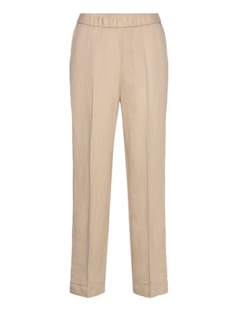 Rel Linen Blend Pull On Pants Beige GANT