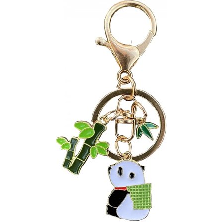 Panda nyckelring, Panda presenter till Panda älskare, Söt Panda nyckelring charm accessoar present till flickor kvinnor