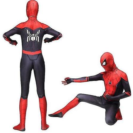 Spider Man Into The Superhero Costume Barn Miles Morales Cosplay Vuxen-1 Red