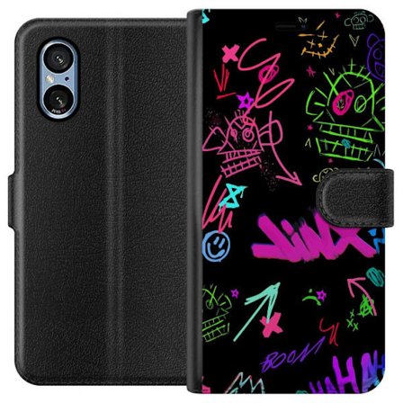 Kompatibelt Plånboksfodral till Sony Sony Xperia 10 VI Guldlejon