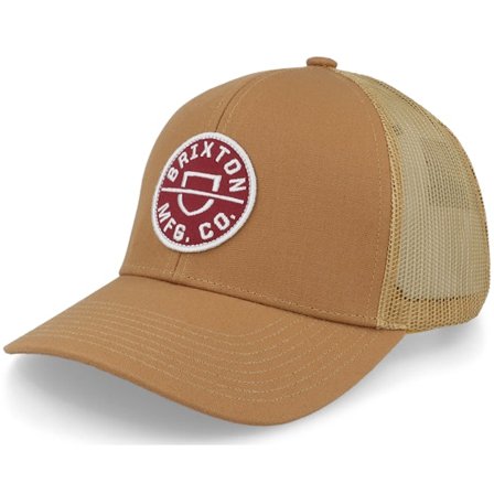 Brixton - Beige trucker Cap - Crest X Medium Profile Mesh Cap Mojave/Mojave Trucker @ Hatstore