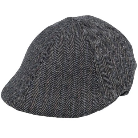 Barts - Grå flatcap Keps - Mr. Mitchell Cap Dark Grey Flat Cap @ Hatstore