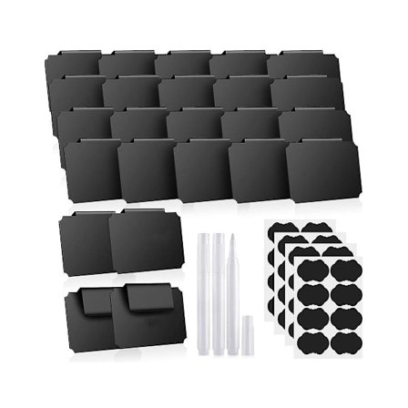 24 stk Kurv Etiketter, Premium Bin Kurv Etiketter Klips På, Pantry Kurv Etiketter Tagger For Oppbevaringsbeholdere