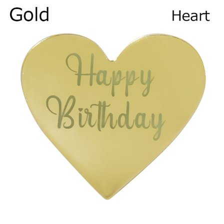 10 Stk Cake Top Flag Cupcake Topper GULD HJERTE HJERTE