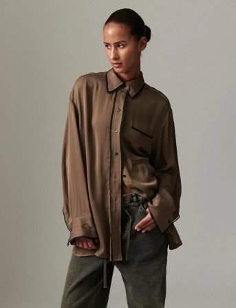 Day Birger et Mikkelsen Olenna - Matte Crepe - Brown - 38