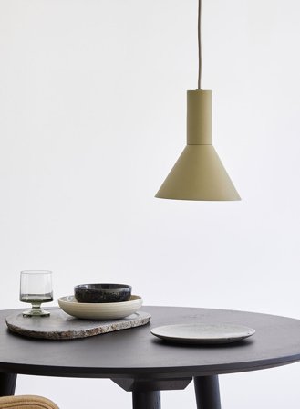 Lyss taklampe Ø18 - matt grønn