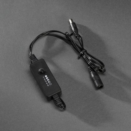 Konstsmide 3668-017 Dimmer 5 steg, transparent kabel Svart, Belysning