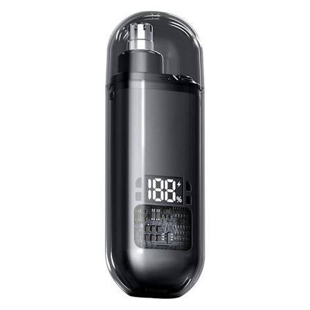 Øre- og næsetrimmer med LED-display til mænd og kvinder, smertefri genopladelig Type C-trimmer til øjenbryn, ansigt og næse, våd og tør, let at 