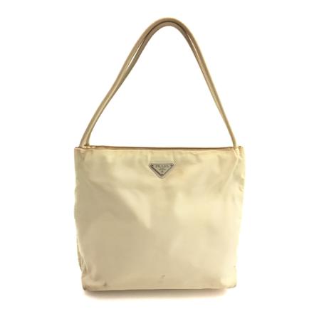Prada Vintage Pre-owned Creme Tote inbo, Dame Vintage Tasker, Størrelse: ONE Size