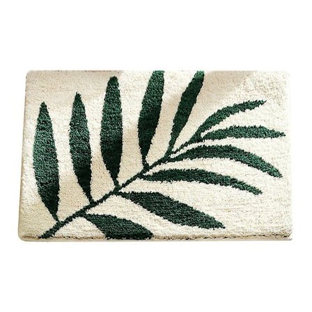 Modern minimalistisk badrumsmatta med absorberande halkfri matta, fräsch entrématta för hushåll, sovrumsmatta, dörr