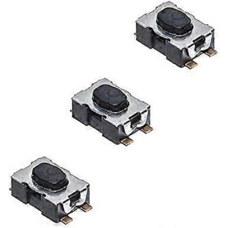 3 taktile brytere for Citroen Peugeot fjernkontrollnøkkel mikro