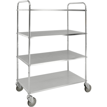 Lätt Hyllvagn Hög 4 Plan Obrom