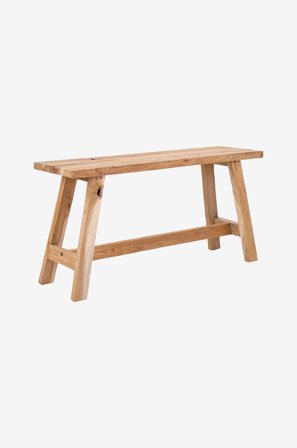 House Nordic - Bänk Barcelona, teak, 90x25xh45 cm - Brun - Bänkar - Från Homeroom