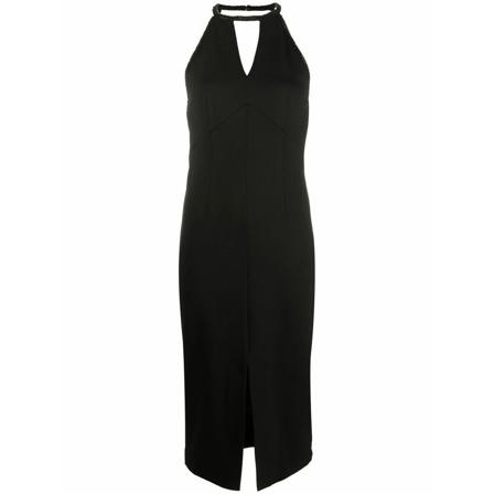 Twinset Midi Klänning svart, Dam, Dam, Storlek: XS