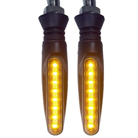 2 STK Motorsykkel Blinklys Flytende Blinkende indikatorer