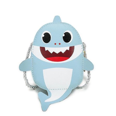 Lasten laukut, olkalaukku, söpö kolikkopussi, pojille ja tytöille, hailahti eläin kolikkopussi (2 kpl, vaaleanpunainen, sininen)