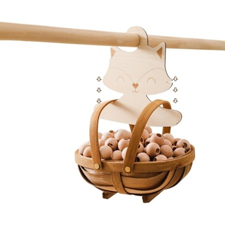 5 stk baby kleshengere for skap, barnekleshengere i tre - robuste trekleshengere, barnekleshengere med sklisikring for jakker