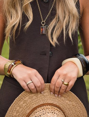 By Jolima Resin Elastic - Brown - ONE SIZE