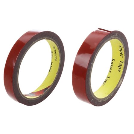 2 stk Rød Sterk Permanent Dobbeltsidig Super Sticky Foam Tape Roll For kjøretøy Bil - 15mmx3m & 20m