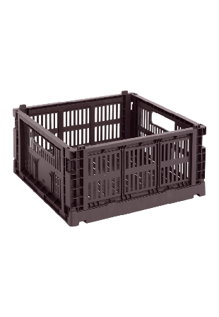 HAY Colour Crate Medium Square Bordeaux Förvaring Lila