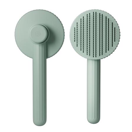 Husdjurskam Massage Hårkam Katt Självrengörande Nålkam Katt Skönhet Flytande Hårkam Tillbehör Candy Comb-Green
