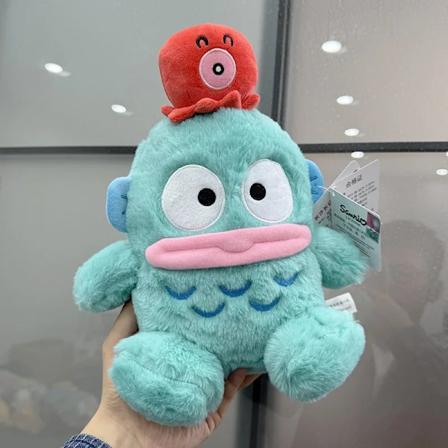 22cm Sanrio söt Hangyodon plyschdocka leksaker anime gosedjur kudde hem rum dekoration kawaii barn födelsedagspresent C C 22cm