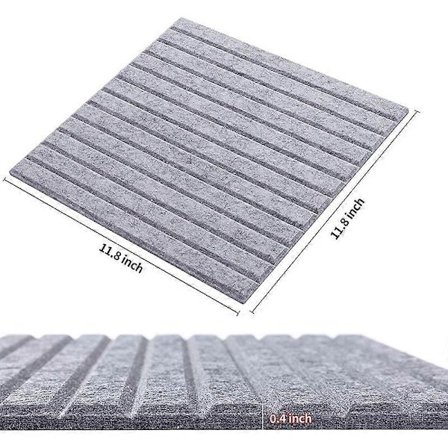 16 st Akustikpaneler, Ljudabsorberande Skiva, Vägg Ljudabsorberande Skiva, Kompatibel med Akustisk Behandling, Väg-FS-