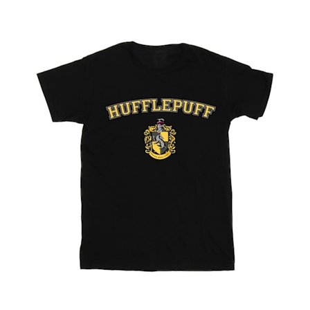 Harry Potter Pojkar Hufflepuff Crest T-Shirt 3-4 År Svart